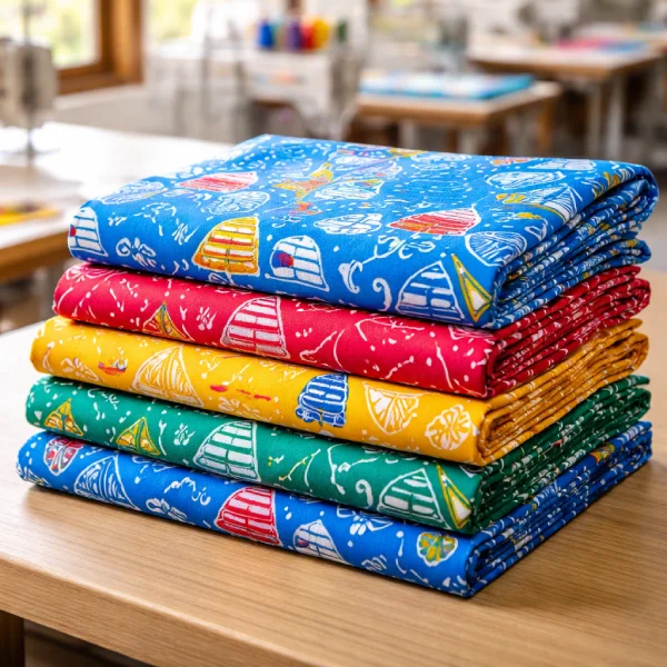 Produksi batik sekolah custom di konveksi Tangerang Selatan